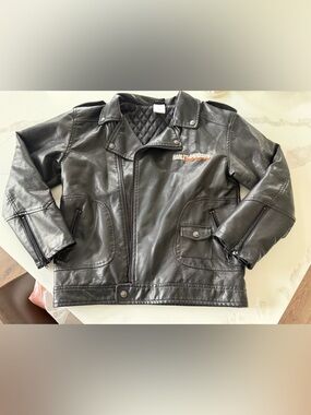 Women Harley-Davidson Black Leather Motorcycle Jacket small